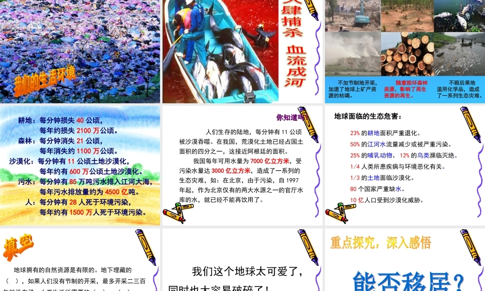 13.只有一个地球
