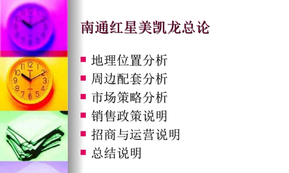 南通红星美凯龙总论