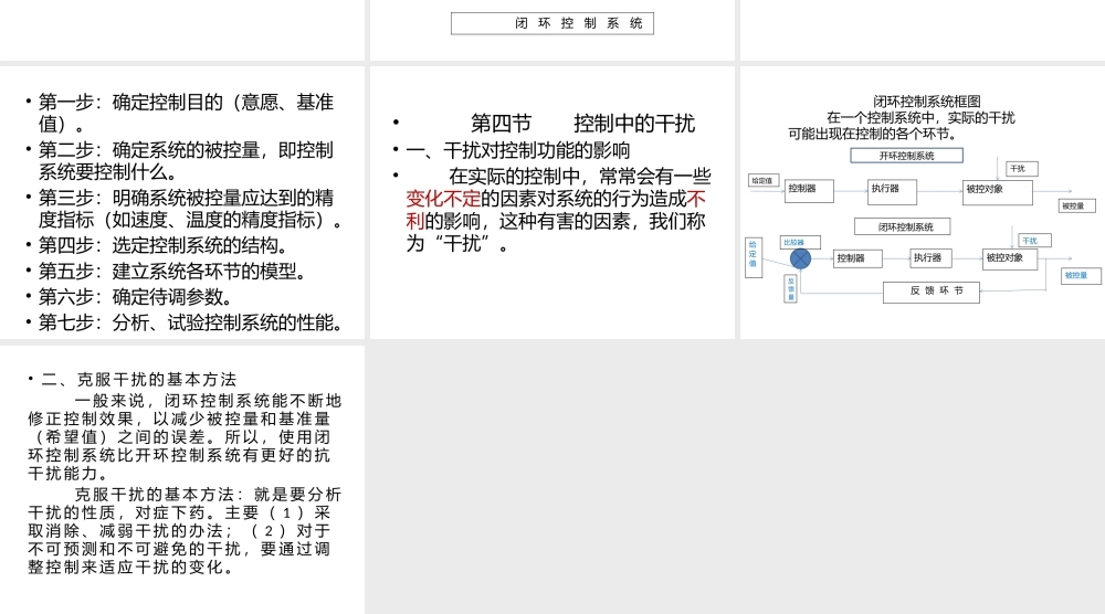 一、控制系统的组成