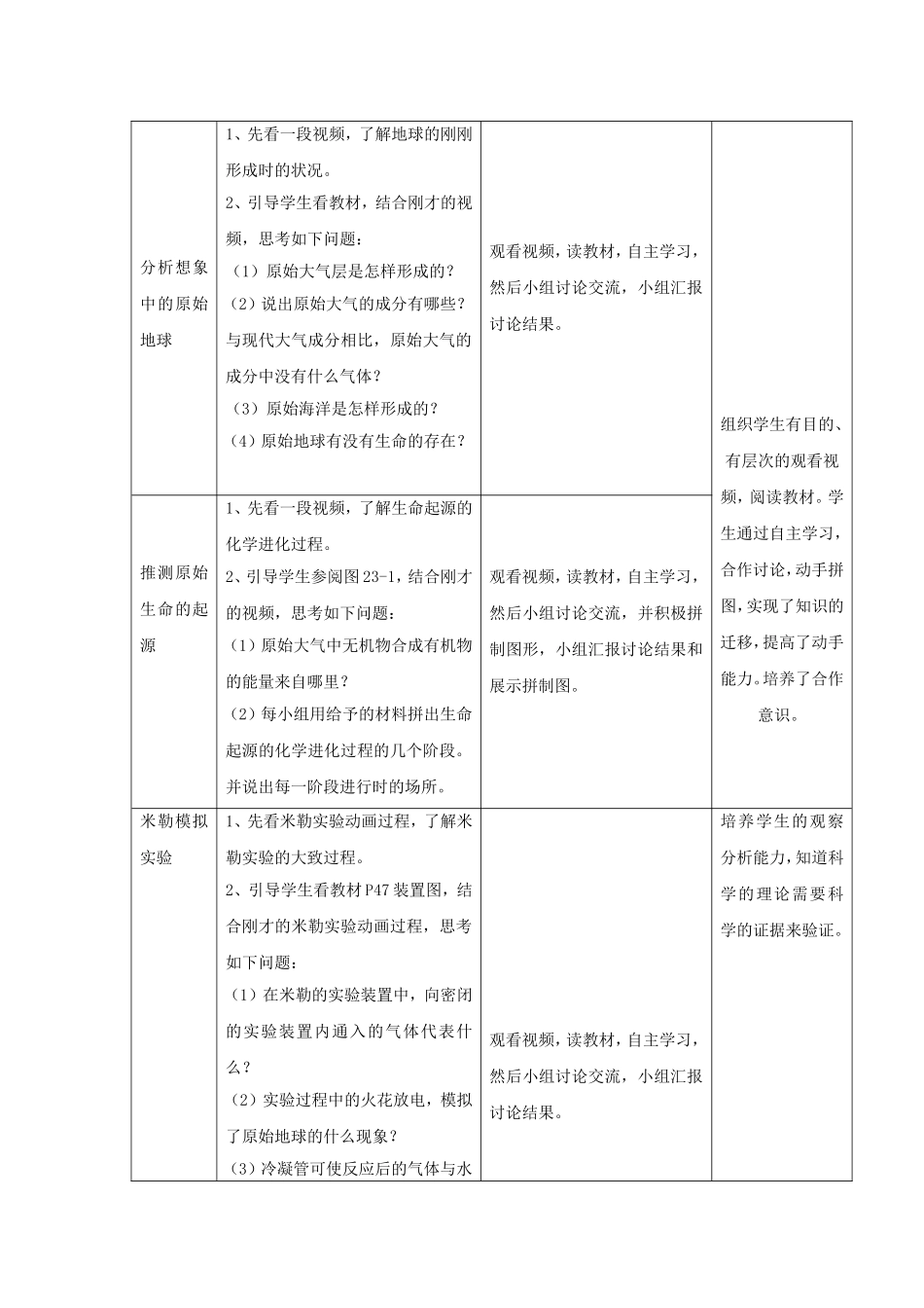 《第一节-生命的起源》教案_第2页