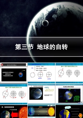 第一章第三节地球的自转