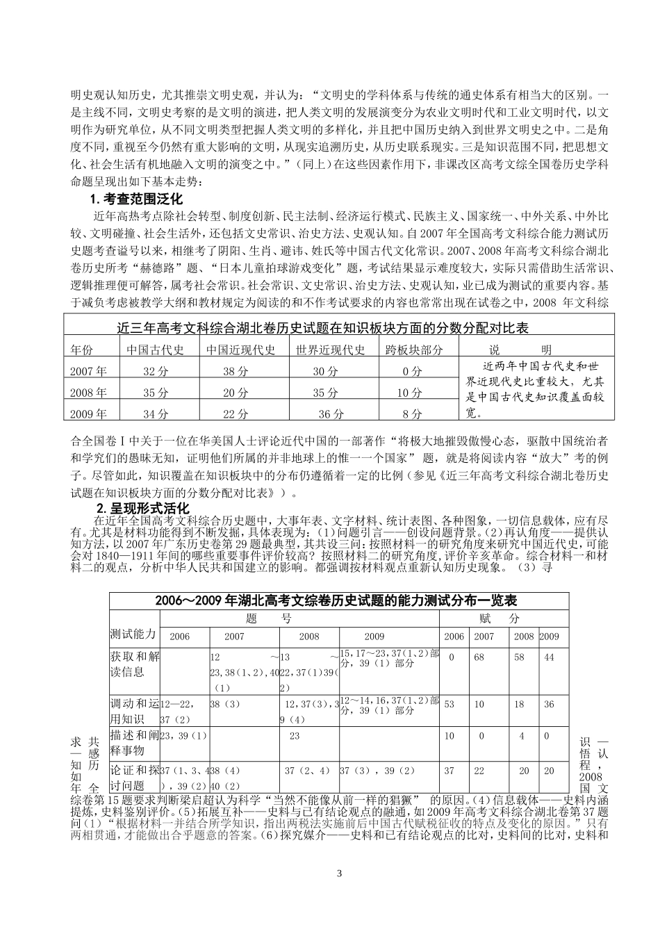2009高考试题总体评析详版1_第3页