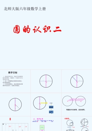 北师大版六年级上册圆的认识(二)