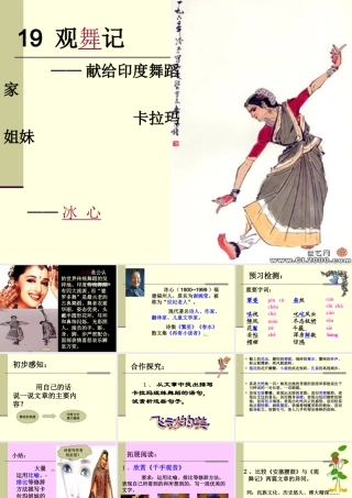 《观舞记》ppt课件123