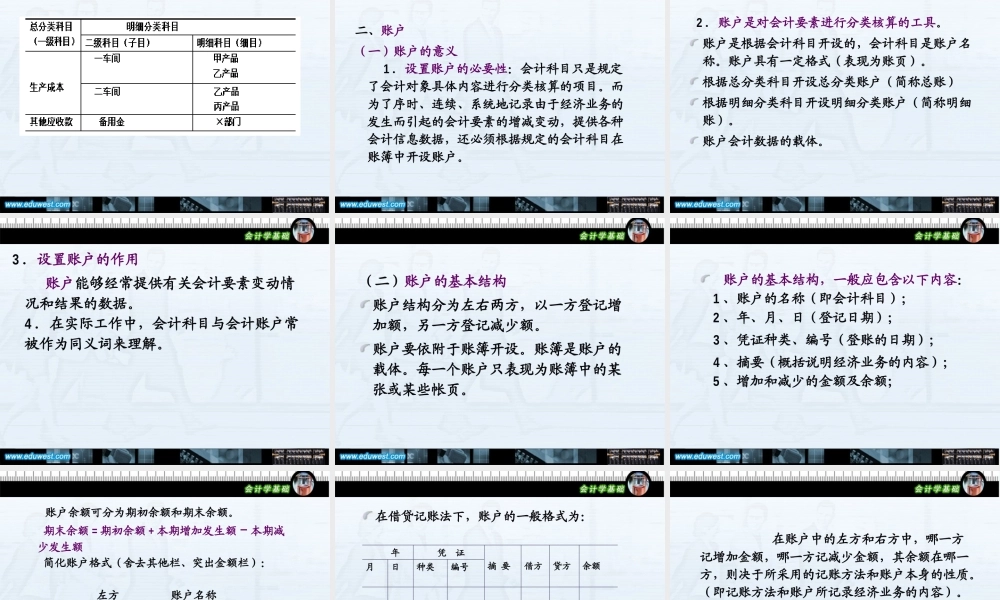 《会计学基础》第三章-第1—2节
