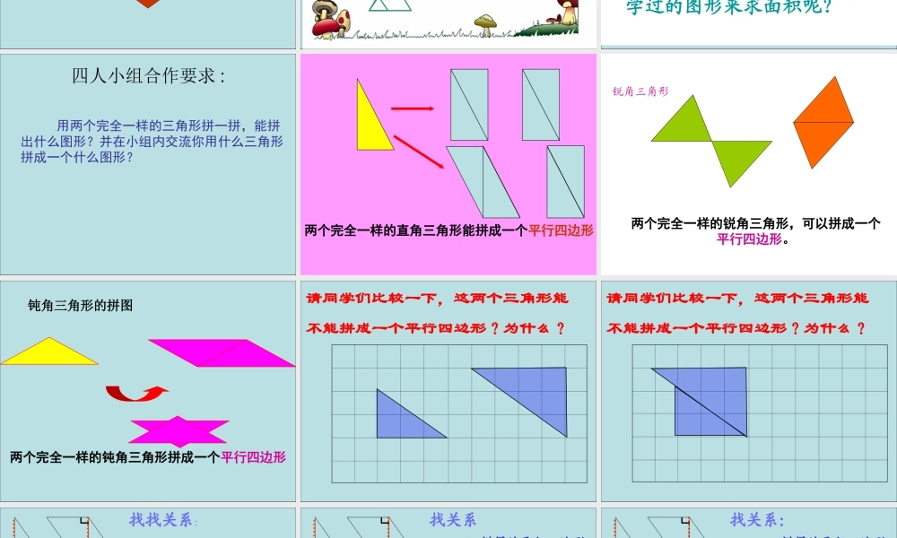 人教2011版小学数学四年级三角形的面积