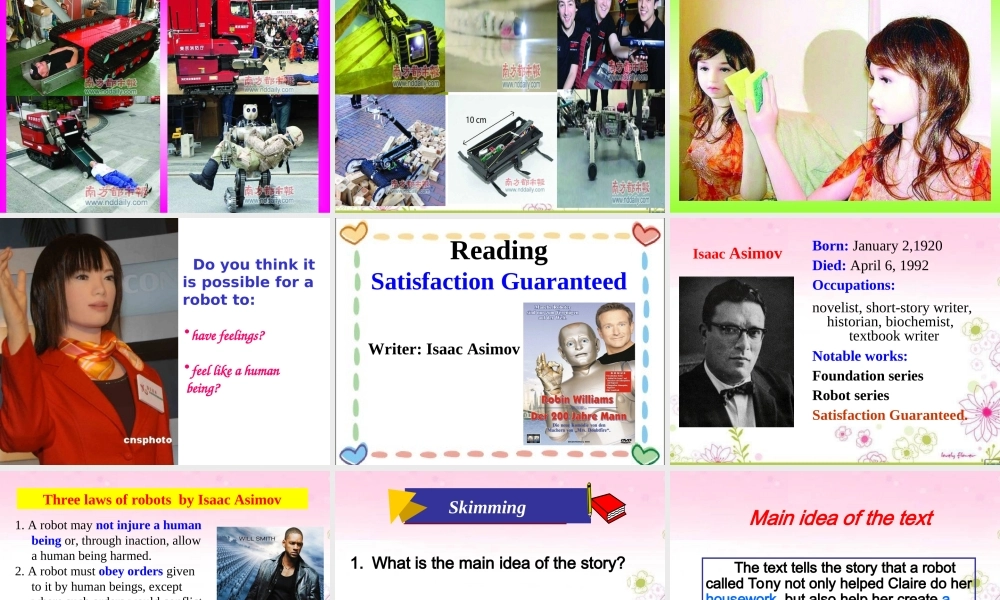 Unit2RobotsWarmingupandReading