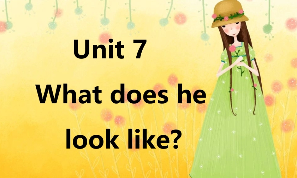 七年级英语下册-Unit-7-What-does-he-look-like课件-人教新目标版