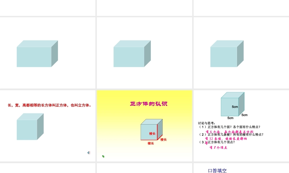 正方体的认识(2)