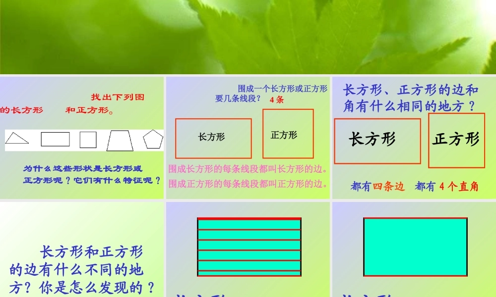 长方形和正方形