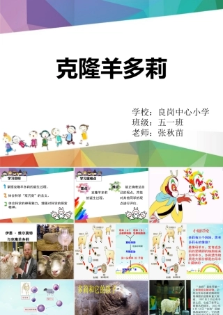 9克隆羊——多莉