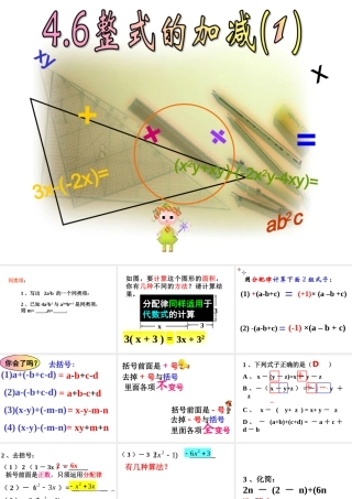 4.6-整式的加减(1)