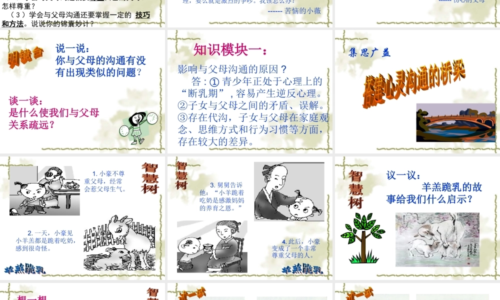 2.学会与父母沟通ppt