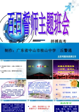 班会课件之励志系列：高考百日誓师班会