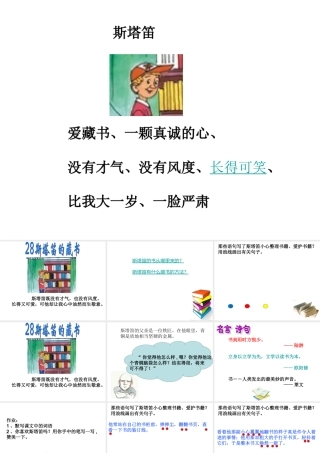 28斯塔笛的藏书