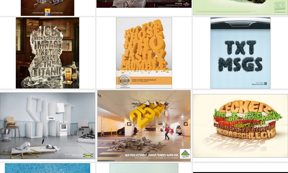 20个以字体为创意的创意广告