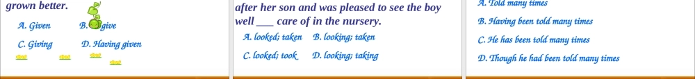 Grammar过去分词作状语