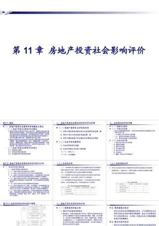 11房地产投资社会影响评价