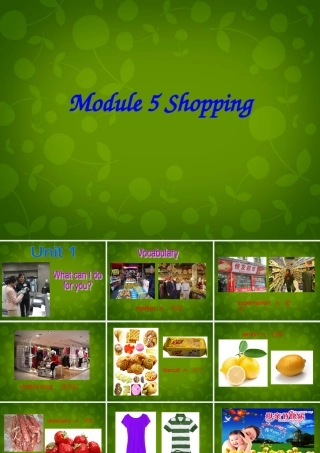 中学七年级英语下册 Module 5 Unit 1 What can I do for you课件 (新版)外研版 课件