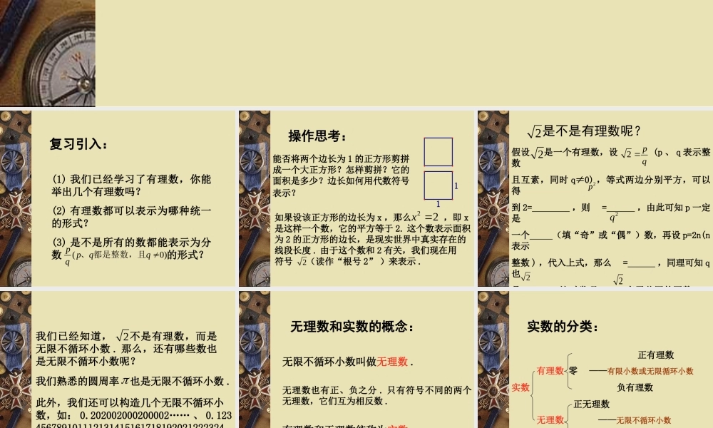 实数概念.1实数概念