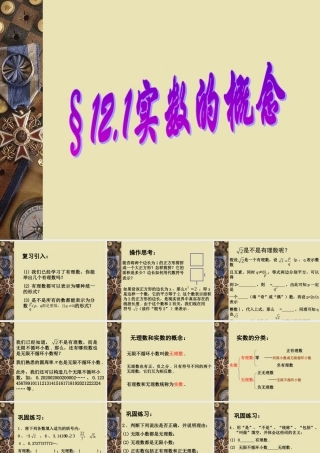 实数概念.1实数概念