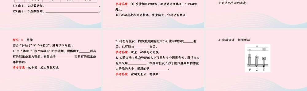 八年级物理下册 第十一章 第3节 动能和势能课件 (新版)新人教版 课件