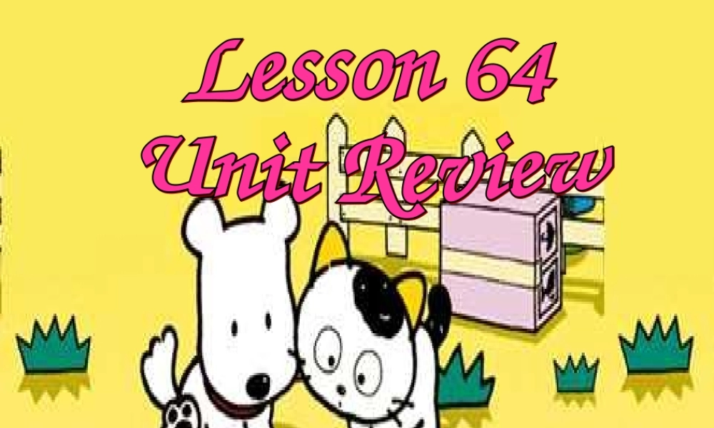 中学七年级英语下册 Lesson 64 Unit review课件 冀教版 课件