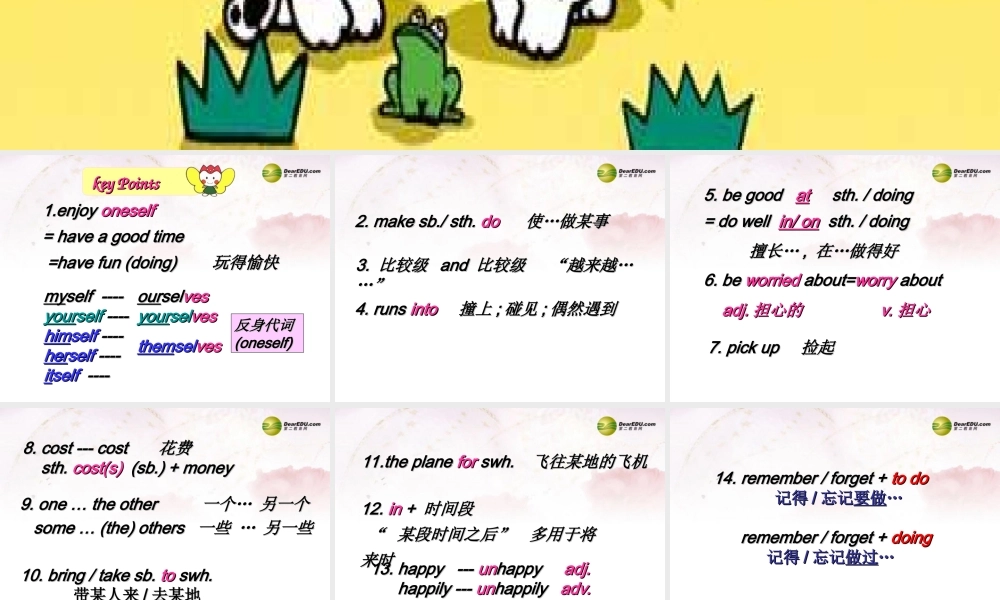 中学七年级英语下册 Lesson 64 Unit review课件 冀教版 课件