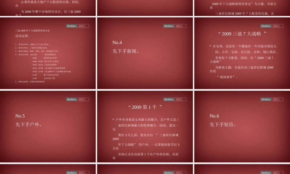 三迪世纪新城2月整合推广策略-市场攻击