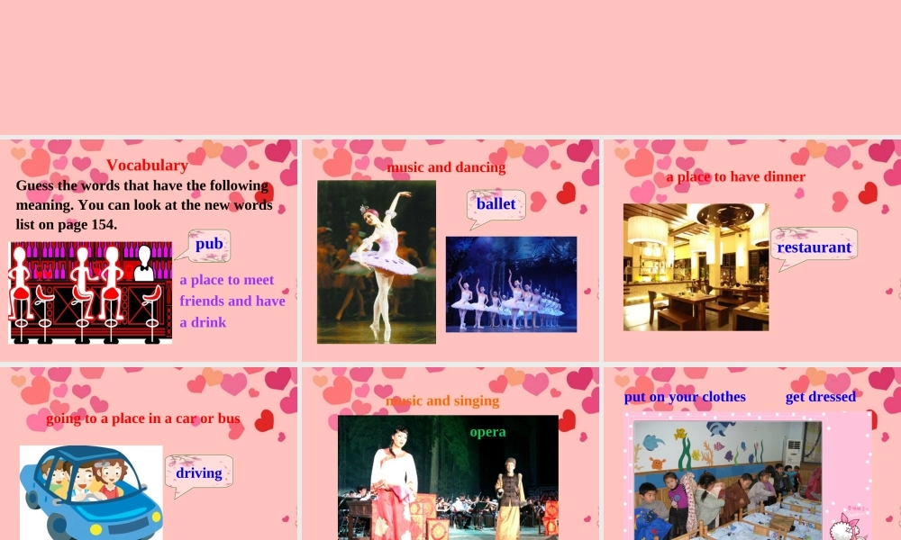 中学七年级英语下册 Module 1(Unit 2 They re going to the opera)课件 人教新目标版 课件