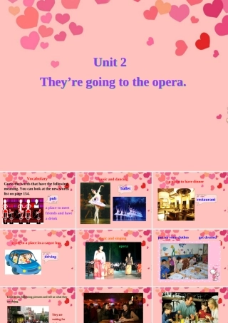 中学七年级英语下册 Module 1(Unit 2 They re going to the opera)课件 人教新目标版 课件