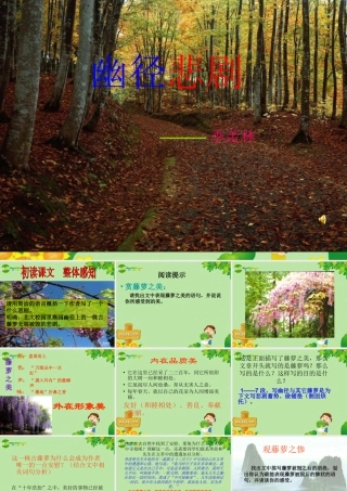 八年级语文上册 (幽径悲剧)教学课件 苏教版 课件