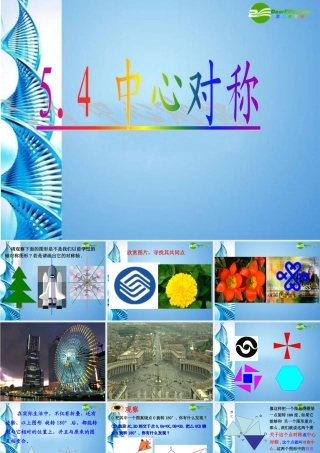 八年级数学下册 5.4中心对称课件(二) 浙教版 课件