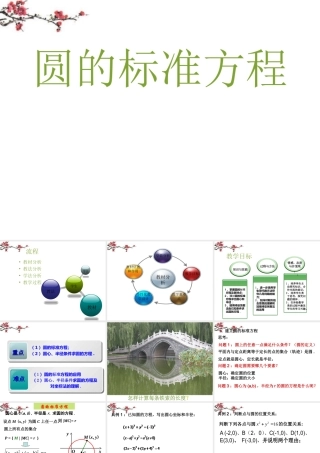 广东惠州市高一数学(圆的标准方程2)课件
