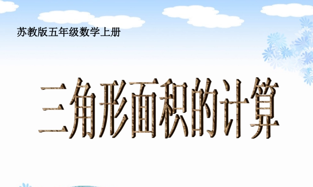 2-2《三角形面积的计算》PPT课件之四