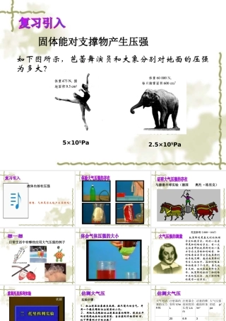 八年级物理下册 气体的压强课件 苏科版 课件