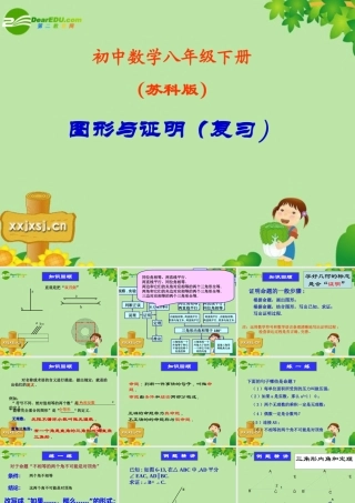 八年级数学下册：第十一章图形与证明(一)复习课件 苏科版 课件