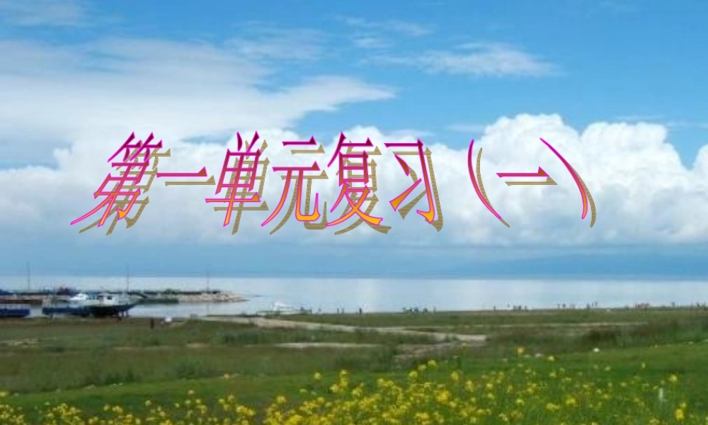 l六年级第一单元复习(一)