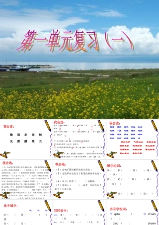 l六年级第一单元复习(一)
