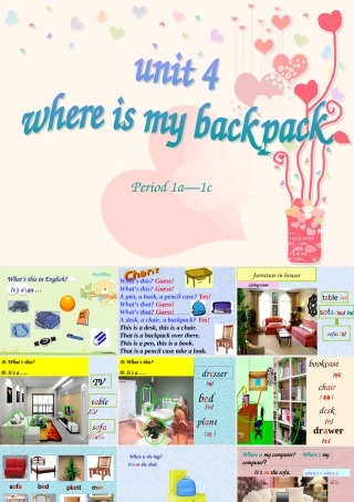 七年级英语上册 Unit 4 Where s my backpack Section A 1a-1c课件 人教新目标版 课件