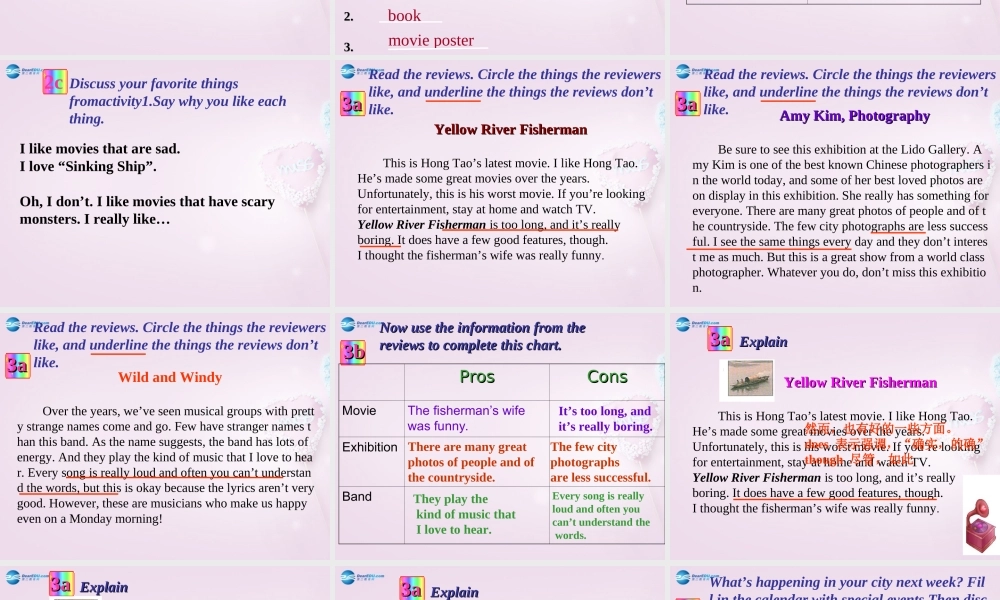 八年级英语下册 Unit 5 I like music that I can dance to Section B课件 鲁教版五四制 课件