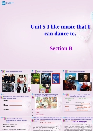 八年级英语下册 Unit 5 I like music that I can dance to Section B课件 鲁教版五四制 课件