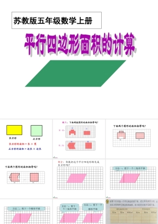 何娟《平行四边形面积的计算》
