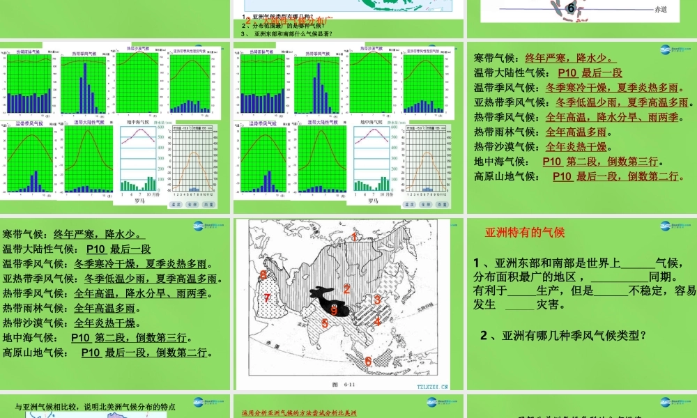 中学七年级地理下册(6.2 自然环境(第3课时))课件 (新版)新人教版 课件