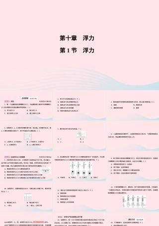 八年级物理下册 第10章 第1节 浮力课件 (新版)新人教版 课件