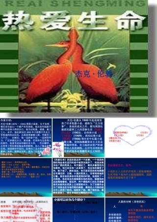九年级语文关于(热爱生命)的课件