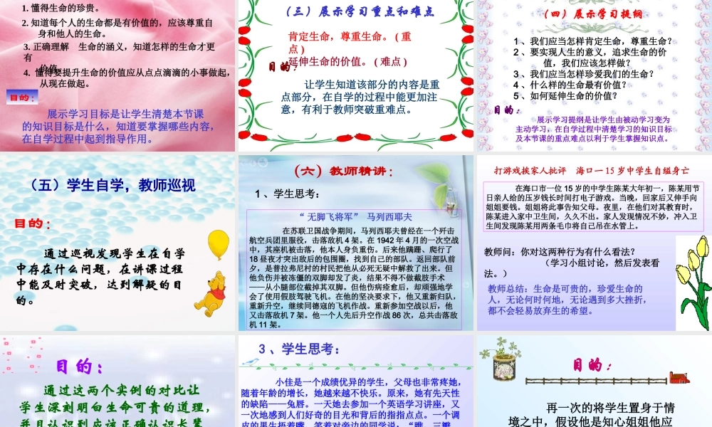 珍爱我们的生命课件