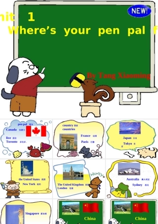 七年级英语下课件-Unit-1-Where-is-your-penpal-from
