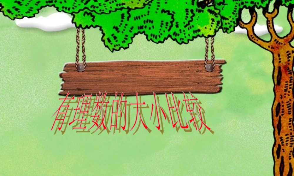 有理数的大小比较