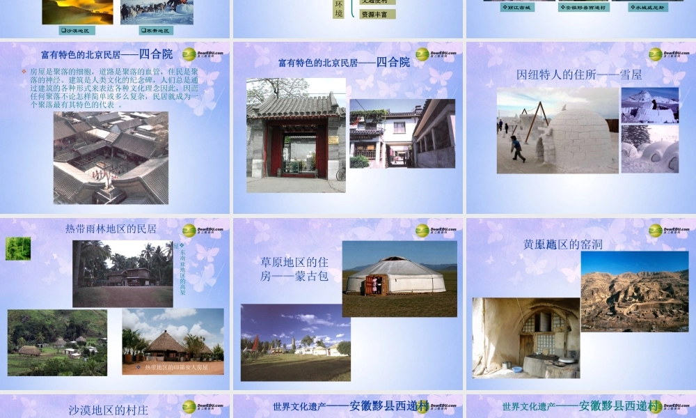 中学七年级地理上册 第四章 第三节 人类的居住地-聚落课件 新人教版 课件